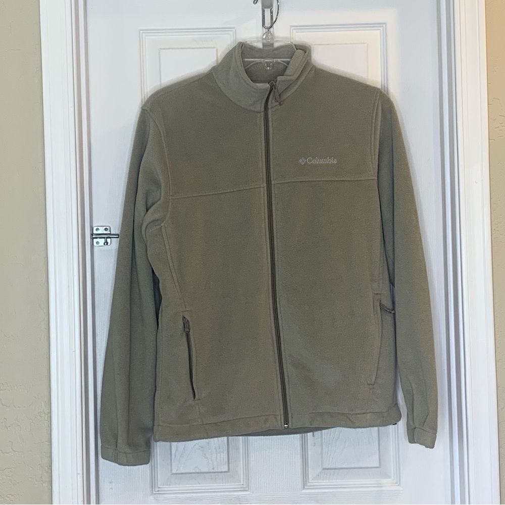 Columbia Men's Steens Mountain 2.0 Full Zip Fleece Jacket Size Medium Tan